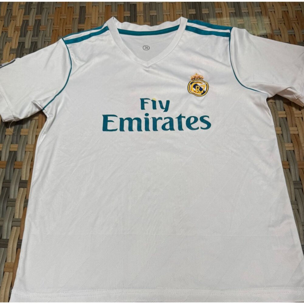 Boutique Soccer Jersey ~ Fly Emirates ~  #7 Cristiano Ronaldo ~ Size 26